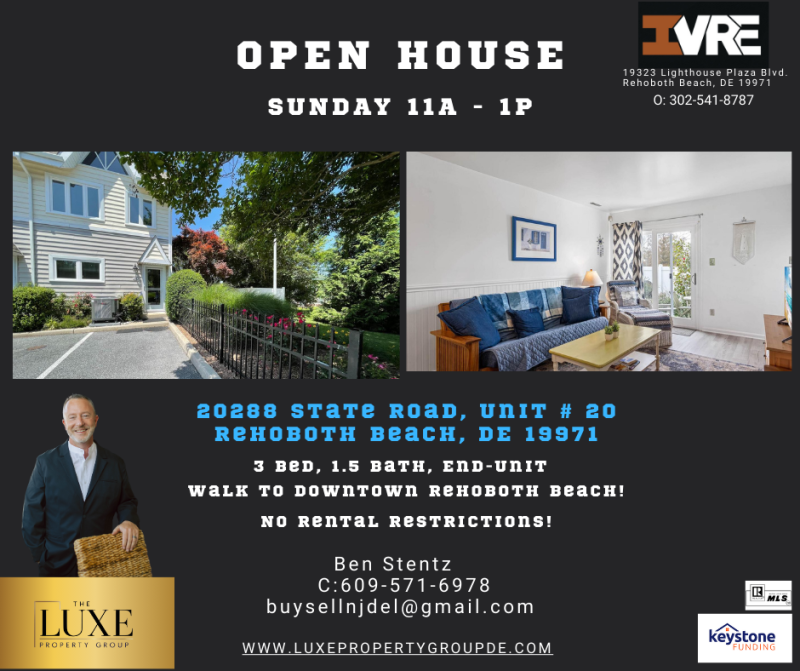open house, rehoboth beach, investment property, beach house, delaware beaches 